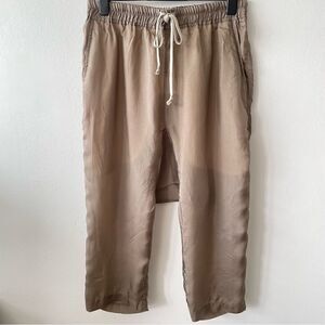 RICK OWENS SS23 EDFU DRAWSTRING CROPPED IN Dust CUPRO JAPONETTE